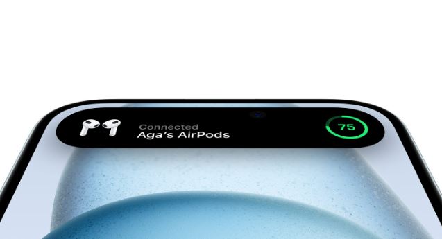 Το Dynamic Island στο iPhone 15
