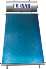 ILIOsak Alu90 200lt/2.5m² Glass Διπλής Ενέργειας