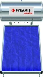 Pyramis 160lt/2m² Glass Διπλής Ενέργειας