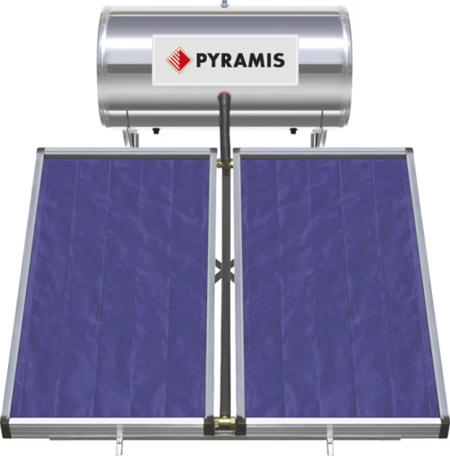 Pyramis 160lt/3m² Glass Διπλής Ενέργειας