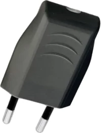 TWO PIN PLUG 6A BLACK