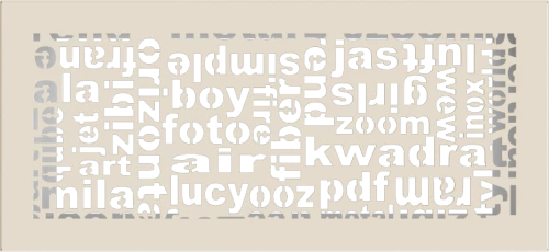 KRATKI ΠΕΡΣΙΔΑ 37ABC/K (17X37CM) ΚΡΕΜ