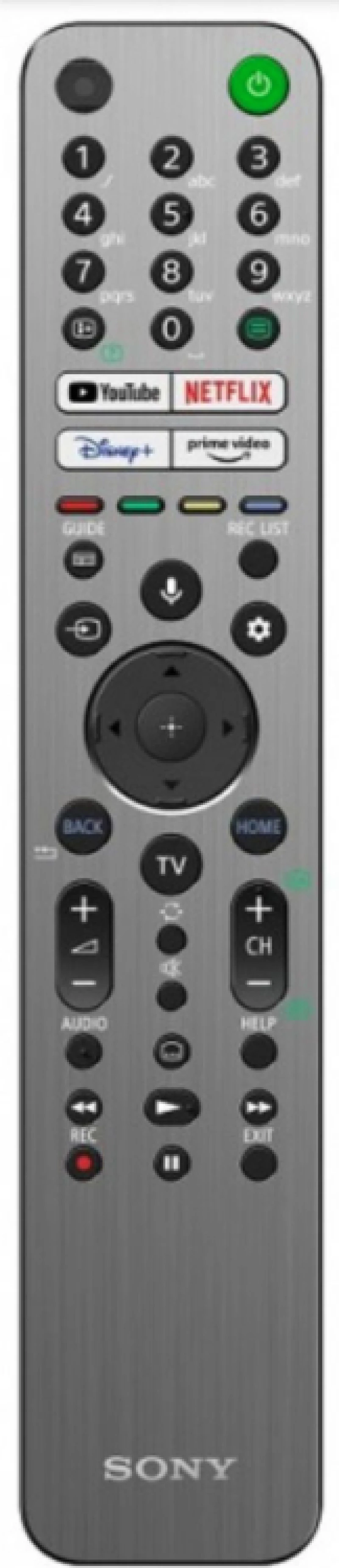 Sony RMF-TX621E Φωτιζόμενο Γνήσιο Τηλεχειριστήριο Sony Bravia