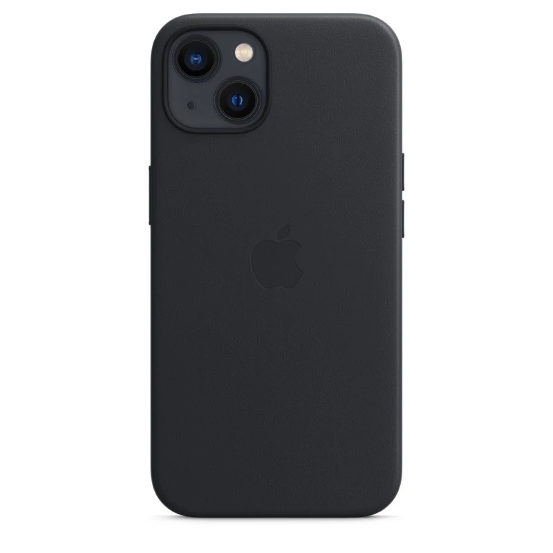 Apple Leather Case with MagSafe Midnight Black (iPhone 13)