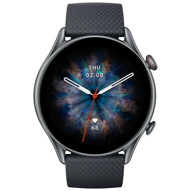 Amazfit GTR 3 Pro Aluminium Αδιάβροχο Smartwatch με Παλμογράφο (Infinite Black)