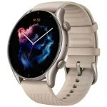 Amazfit GTR 3 Aluminium 46mm Αδιάβροχο Smartwatch με Παλμογράφο (Moonlight Grey)