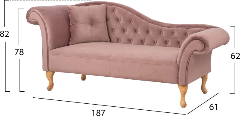 Ανάκλιντρο 187x61x82cm HM3007.05
