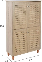Παπουτσοθήκη HM2210.02 77x34x123cm
