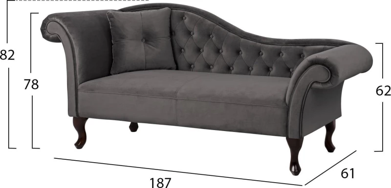 Ανάκλιντρο 189x61x84cm HM3007.10