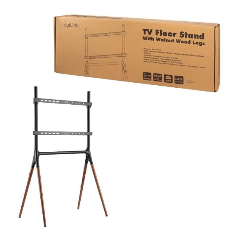 LogiLink BP0078 Βάση Τηλεόρασης Δαπέδου έως 70" και 40kg
