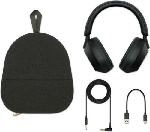 Sony WH-1000XM5 Ασύρματα/Ενσύρματα Noise Cancelling Over Ear Μαύρα