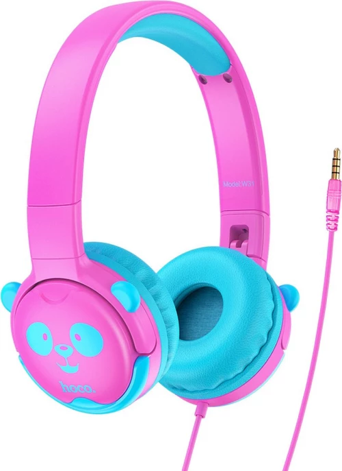 Hoco W31 Cheerful Headphones Rose-Red