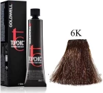 Goldwell Βαφή Topchic Permanent 6K Χάλκινο Σκούρο Φωτεινό 60ml