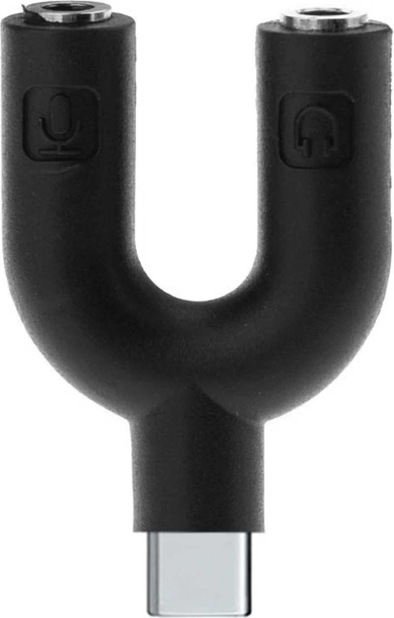 Powertech Μετατροπέας USB-C male σε 3.5mm 2x female (CAB-J052)