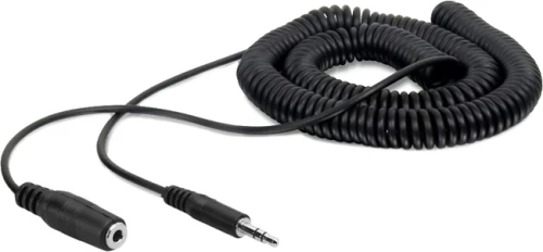 Powertech Cable 3.5mm male - 3.5mm female Μαύρο 5m (CAB-J046)