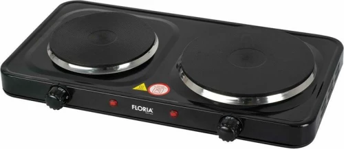 Zilan Διπλή ηλεκτρική εστία 2500W ZLN2844-BLK σε Μαύρο