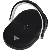 GloboStar ECLIPSE 76558 Μοντέρνο Επιτραπέζιο Φωτιστικό LED 15W με Ασύρματη Φόρτιση Φυσικό Λευκό Μ17xΠ13xΥ10 Μαύρο
