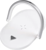 GloboStar ECLIPSE 76559 Μοντέρνο Επιτραπέζιο Φωτιστικό LED 15W Ασύρματη Φόρτιση Φυσικό Λευκό Μ17xΠ13xΥ10 Λευκό