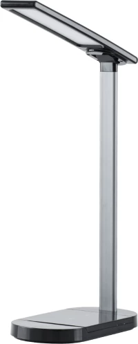 GloboStar FIARIA 76530 Μοντέρνο Επιτραπέζιο Φωτιστικό LED 5W με Ασύρματη Φόρτιση Μ25xΠ10.5xΥ35.5 Μαύρο