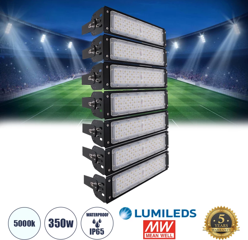 GloboStar GOLIATH 90100-7 LED Προβολέας Γηπέδου 350W 56000lm IP65 Ψυχρό Λευκό 5000k