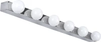 GloboStar BELLA 60453 Μοντέρνο Φωτιστικό Τοίχου LED 18W Φυσικό Λευκό IP44 Μ70xΠ11xΥ6cm Χρώμιο Νίκελ