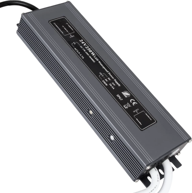 GloboStar 73064 Τροφοδοτικό LED DC 24V 250W Αδιάβροχο IP67 Max 250W 10.45A