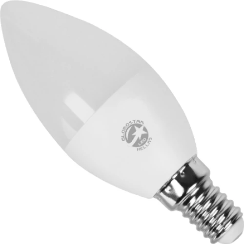 GloboStar 01714 Λάμπα LED E14 Κεράκι C37 4W 230V 350lm 260° Θερμό Λευκό 3000k