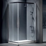 Devon Flow Corner Entry Chrome Clean Glass 120x120x195 Τετράγωνη Καμπίνα
