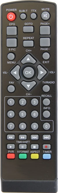 Τηλεχειριστήριο DC-114 επίγειου δέκτη DVB-T για F&U