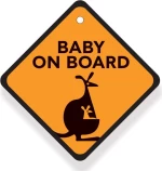 Cartoon Baby on Board Babywise Καγκουρό