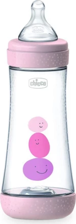 Chicco Perfect 5 Μπιμπερό Πλαστικό Ροζ 300ml 4m+