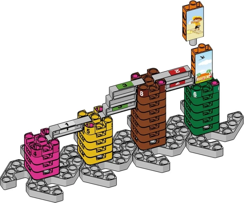 Gigo Πλαστικά Παιχνίδια Κατασκευής Math Tower 3D