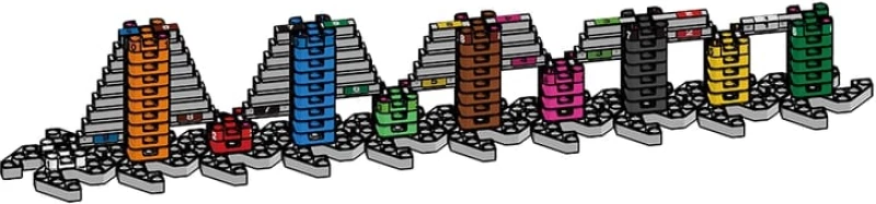 Gigo Πλαστικά Παιχνίδια Κατασκευής Math Tower 3D