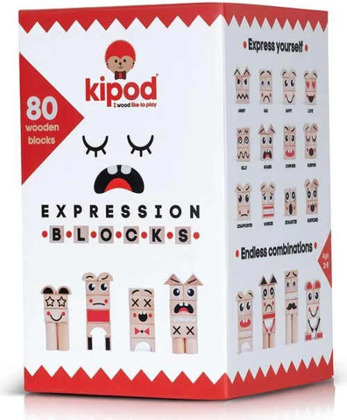 KIPOD Ξύλινα Τουβλάκια Έκφρασης Συναισθημάτων