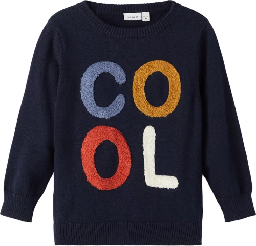 Name It Μπλούζα Πλεκτή  "Cool" Μαύρο