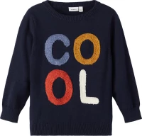 Name It Μπλούζα Πλεκτή  "Cool" Μαύρο