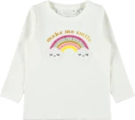 Name It Μπλούζα Μακρυμάνικη "GIMMI white" Λευκό από οργανικό βαμβάκι