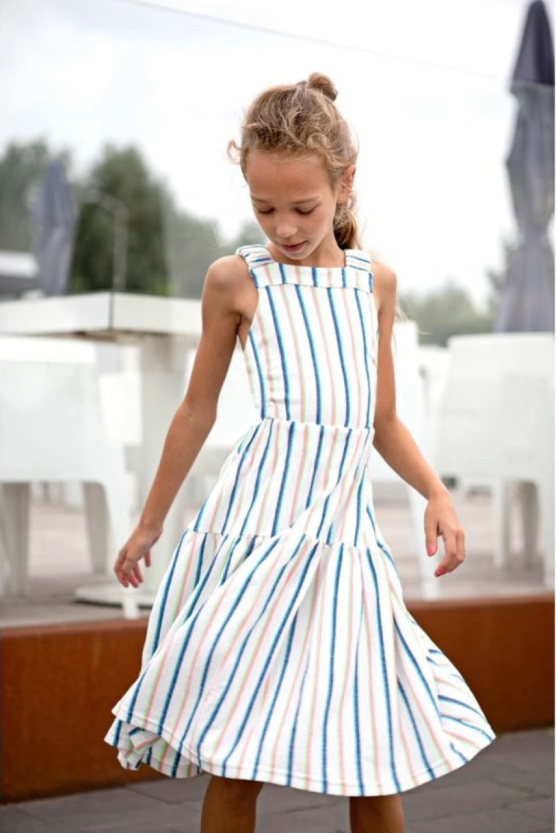 B.NOSY Φόρεμα Art Stripe Πολύχρωμο