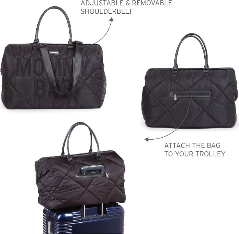 Childhome Τσάντα-αλλαξιέρα ΜOMMY BAG PUFFERED Μαύρο