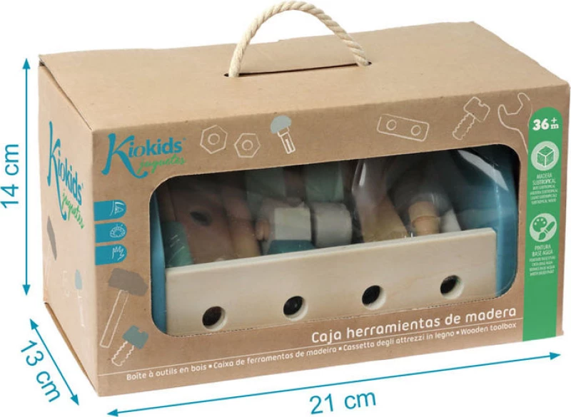 Kiokids Ξύλινη Εργαλειοθήκη  Μπλε