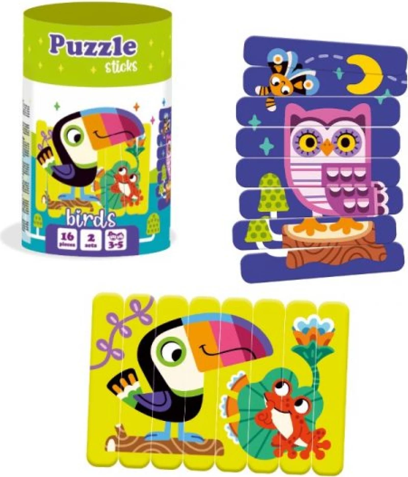 Παιδικό Puzzle Πουλάκια 16pcs για 3+ Ετών Roter Kafer