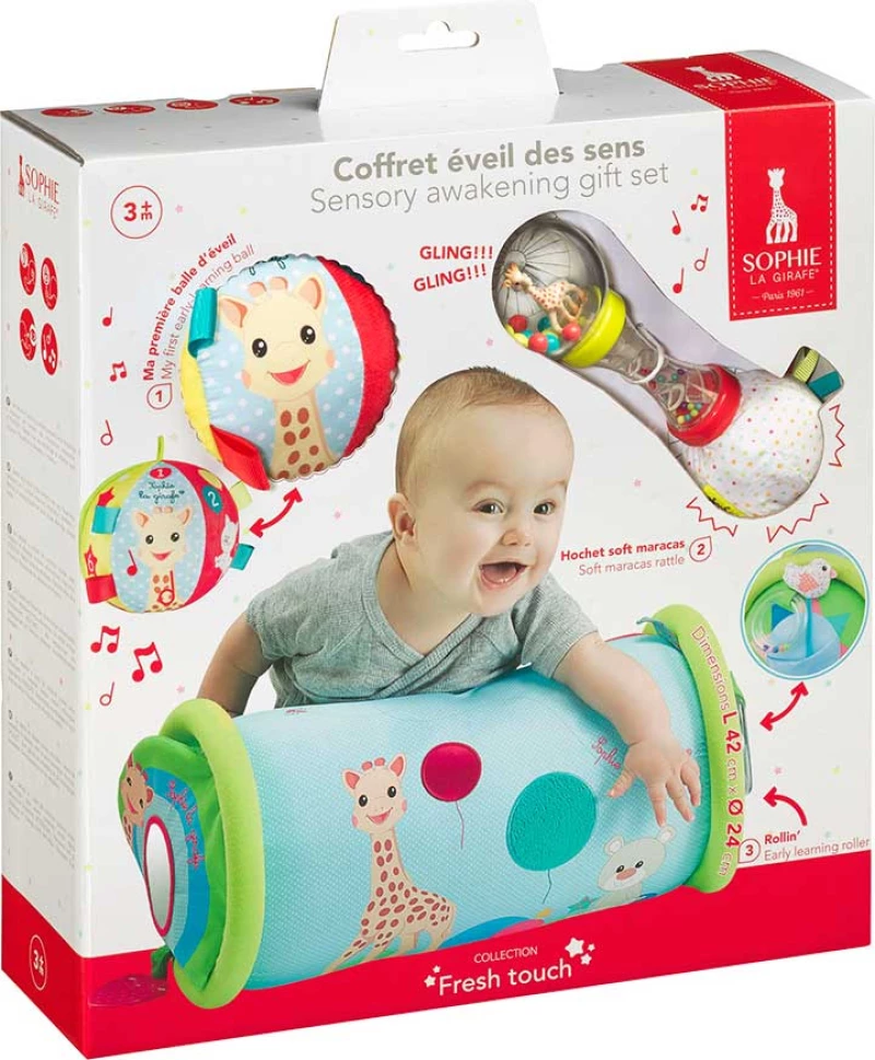 Sophie La Girafe Σόφι καμηλοπάρδαλη Σετ δώρου "Sensory awakening gift set"