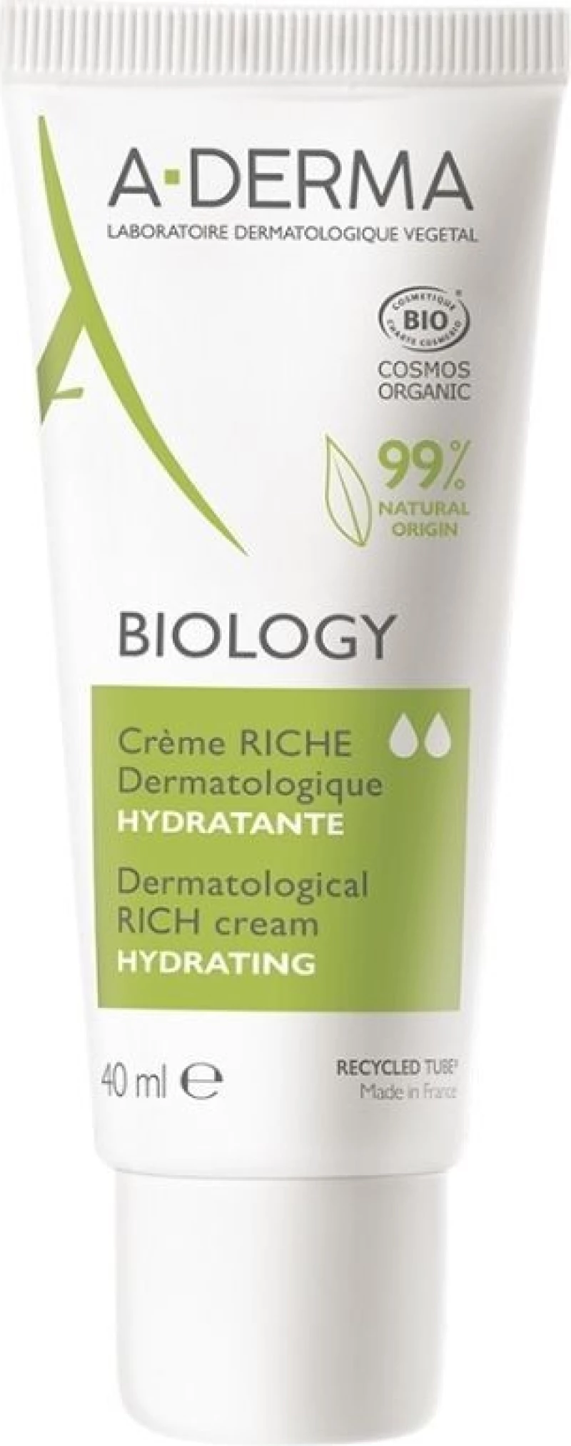 A-Derma Dermatological Rich Cream Hydrating Biology 40ml