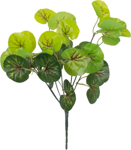 GloboStar CENTELLA 78267 Τεχνητό Φυτό Σεντέλα Κλαδιών με Φύλλωμα Πράσινο Υ33cm