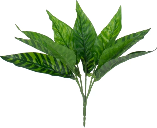 GloboStar Peacock Plant 78288 Τεχνητό Φυτό Καλαθέα με Φύλλωμα Πράσινο Υ28cm