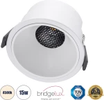 GloboStar PLUTO-B 60260 Χωνευτό LED Spot Downlight TrimLess 10.4xΥ6.5cm Φυσικό Λευκό