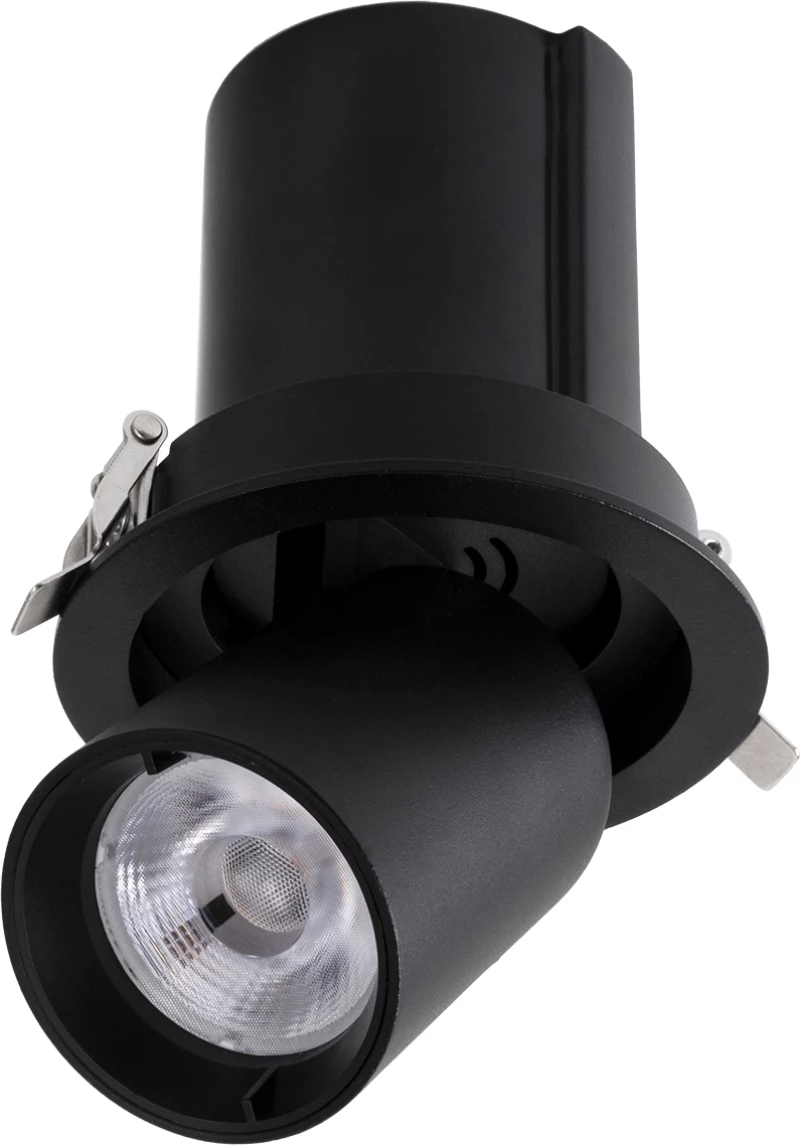 GloboStar VIRGO-M 60309 Χωνευτό LED Spot Downlight TrimLess Θερμό Λευκό Φ11x11.5cm Μαύρο