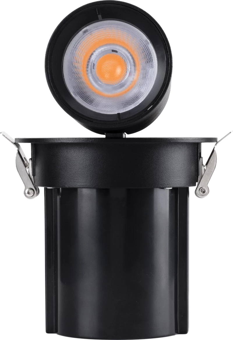 GloboStar VIRGO-M 60309 Χωνευτό LED Spot Downlight TrimLess Θερμό Λευκό Φ11x11.5cm Μαύρο