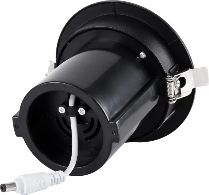 GloboStar VIRGO-M 60309 Χωνευτό LED Spot Downlight TrimLess Θερμό Λευκό Φ11x11.5cm Μαύρο