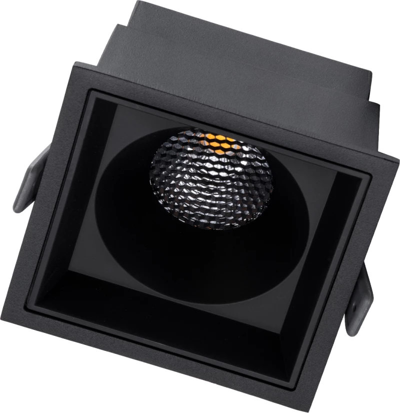 GloboStar PLUTO-B 60280 Χωνευτό LED Spot Downlight TrimLess Φυσικό Λευκό Φ10.4x6.5cm Μαύρο